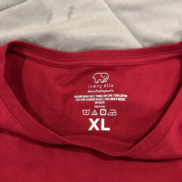Red ivory Ella t shirt - Picture 4 of 4